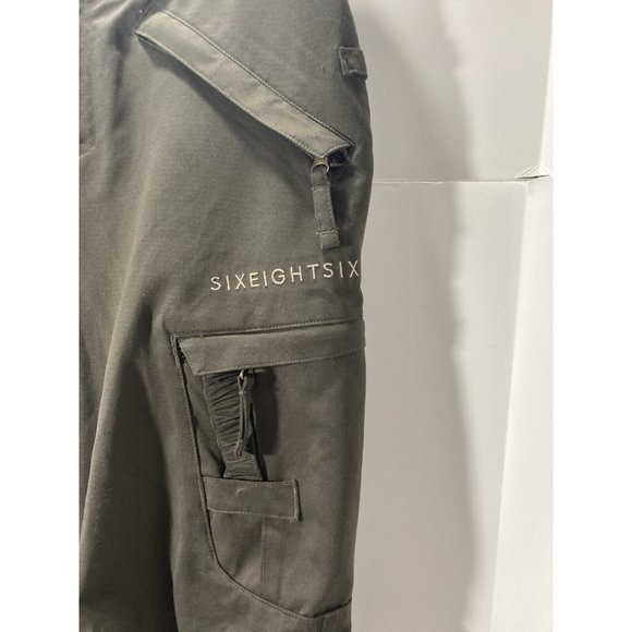 686 Six Eighty Six Womens Snow Pants Size M Olive - Picture 4 of 5